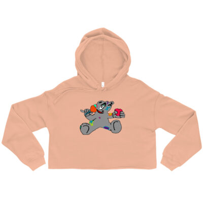 Grey Sam | Drop Shoulder Crop Hoodie