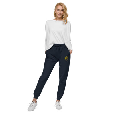 Embroidered Gold | Fleece Sweatpants