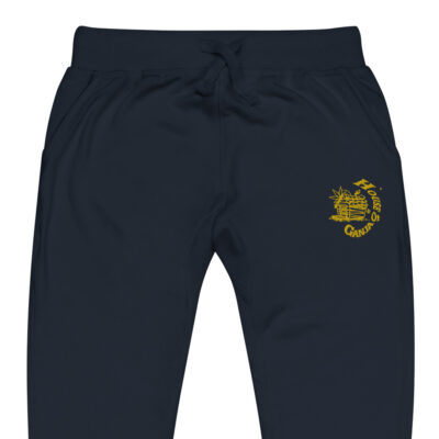 Embroidered Gold | Fleece Sweatpants