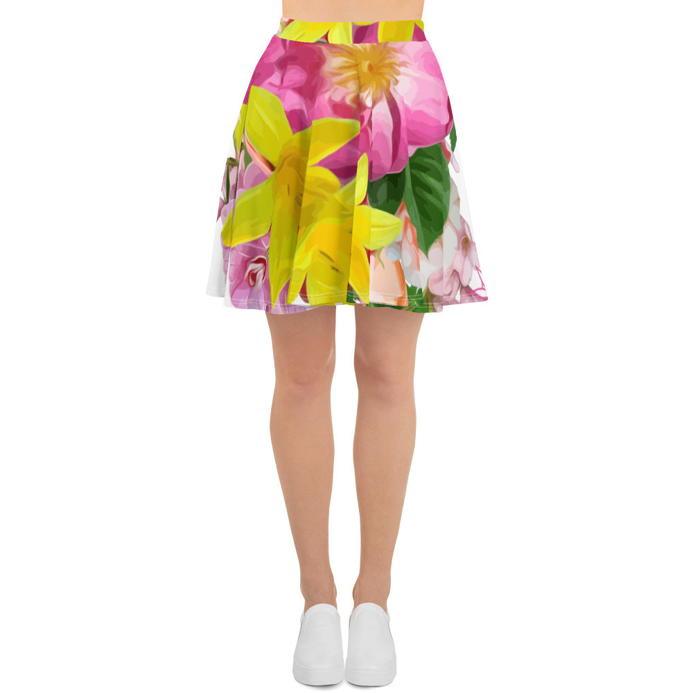 Bouquet | Mid-Thigh Skater Skirt