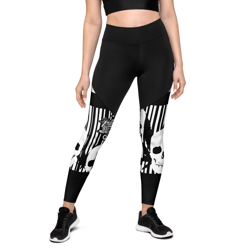 Code Skulls | Sports Leggings