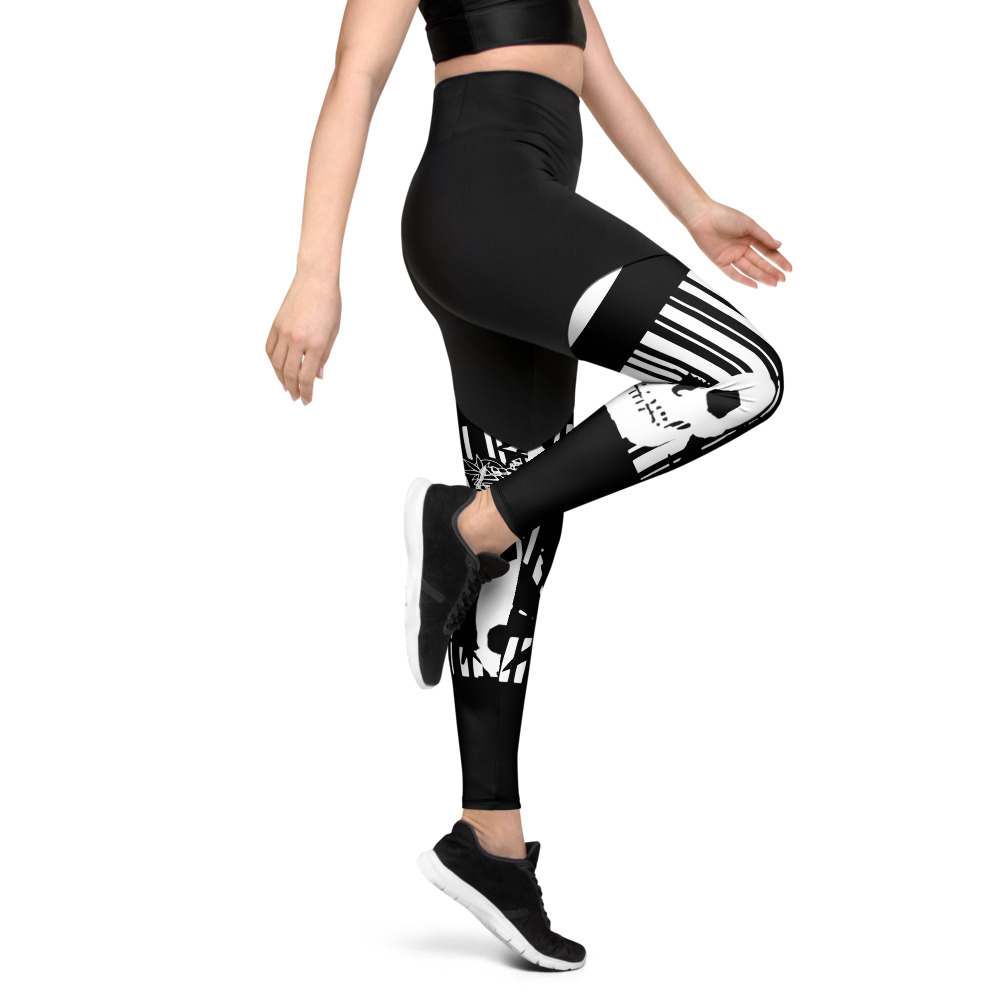 Code Skulls | Sports Leggings - Image 5