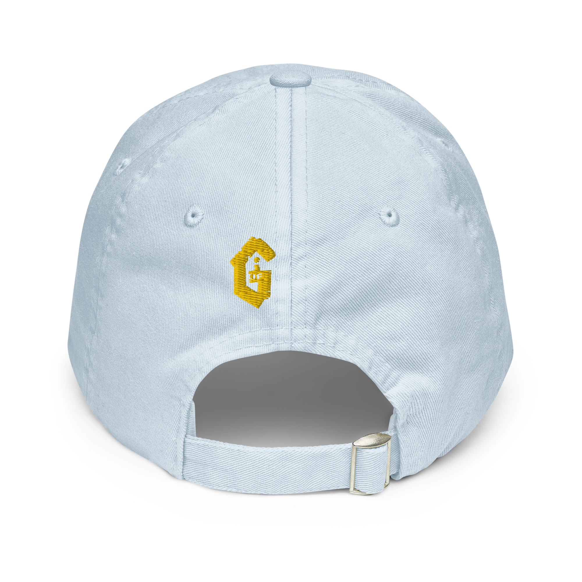 Gold Embroidered | Blue Pastel Cap - Image 3