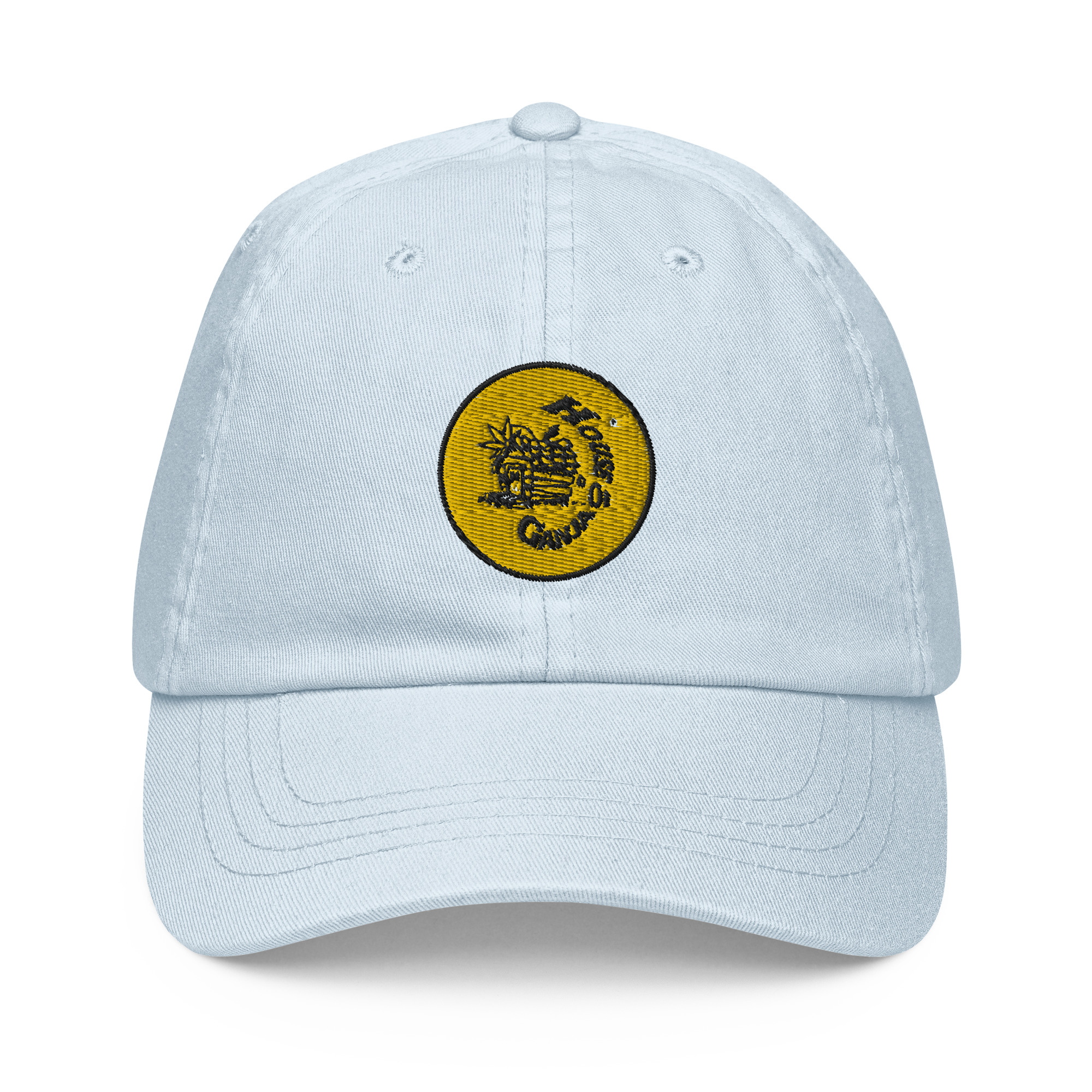 Gold Embroidered | Blue Pastel Cap