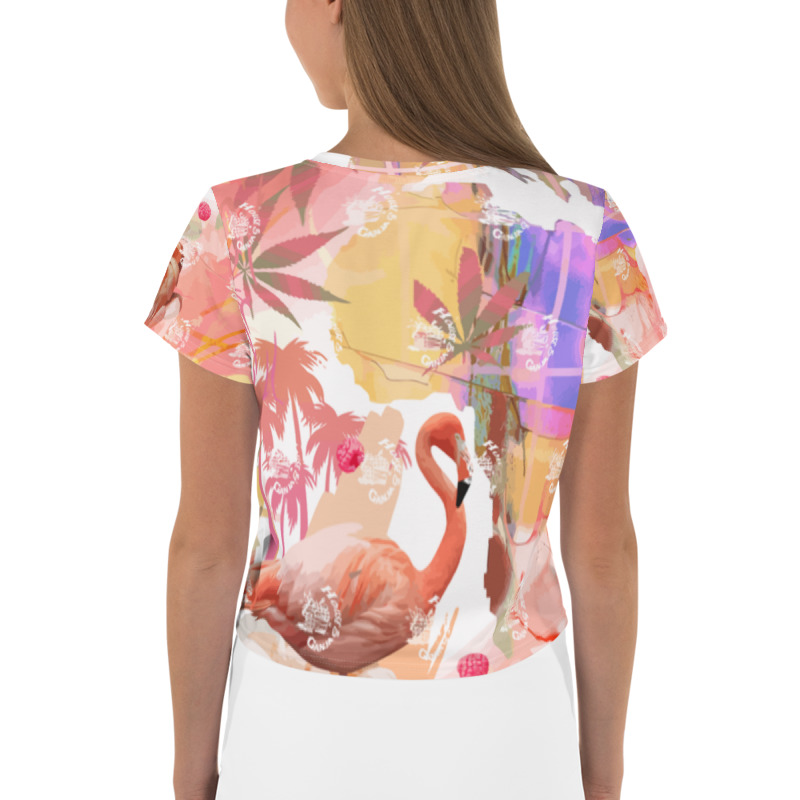 Flamingo Paradise Exc. | Crop Tee - Image 8