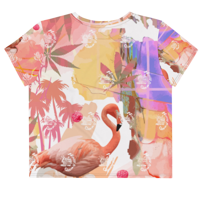 Flamingo Paradise Exc. | Crop Tee - Image 5