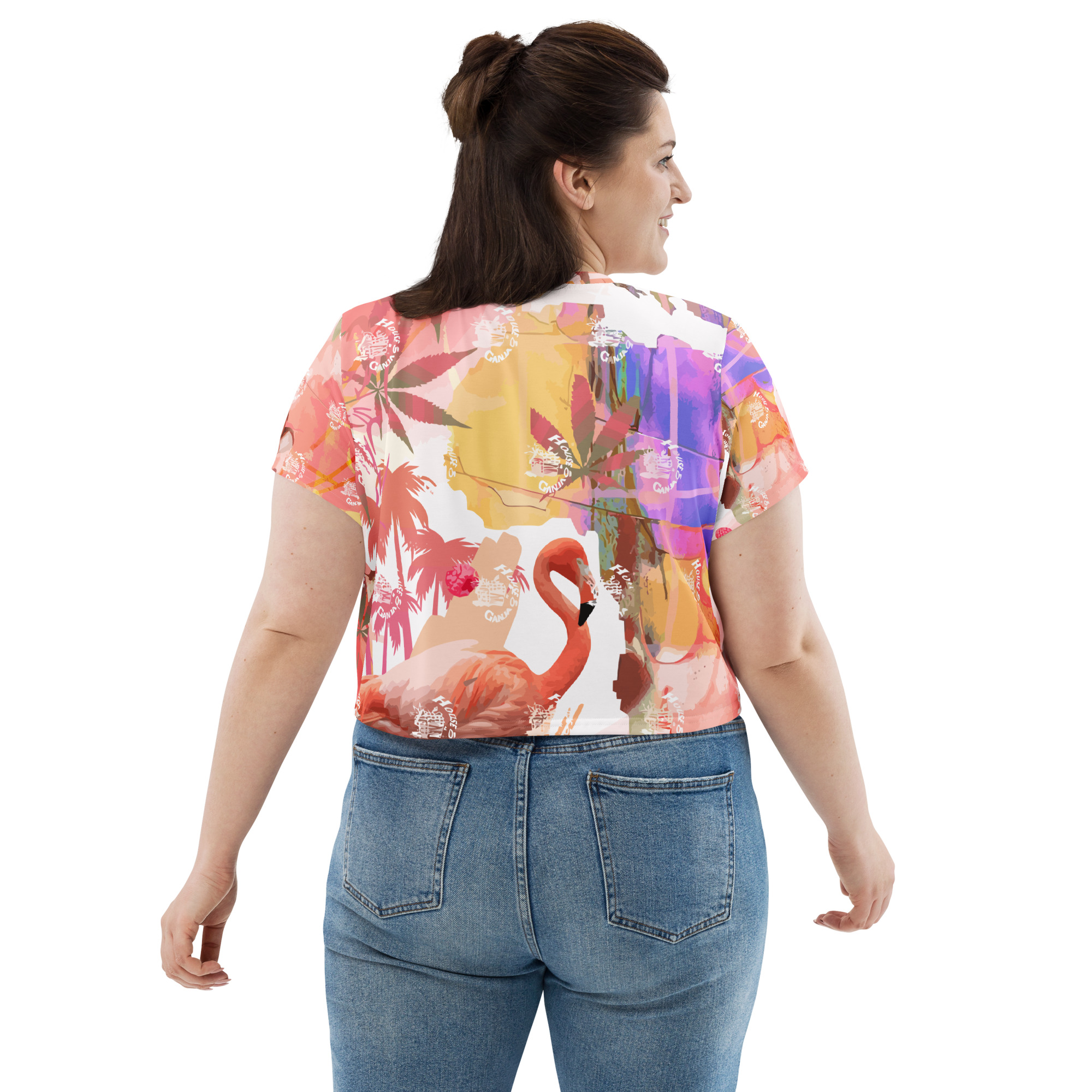 Flamingo Paradise Exc. | Crop Tee - Image 2