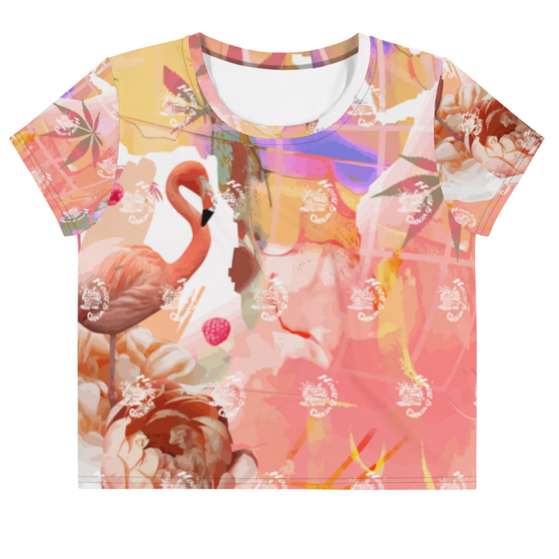 Flamingo Paradise Exc. | Crop Tee - Image 4