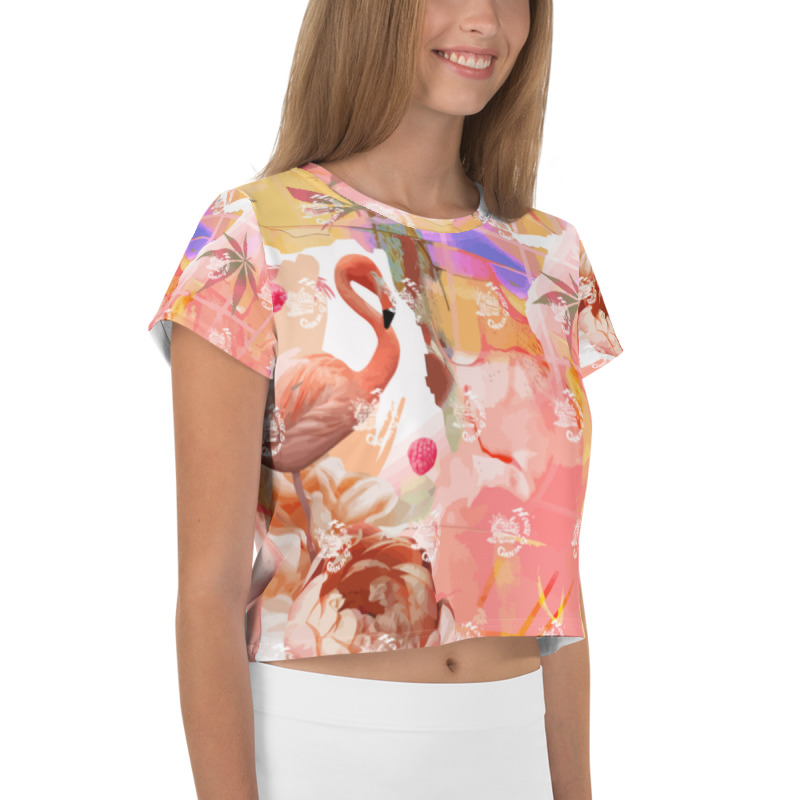 Flamingo Paradise Exc. | Crop Tee - Image 6