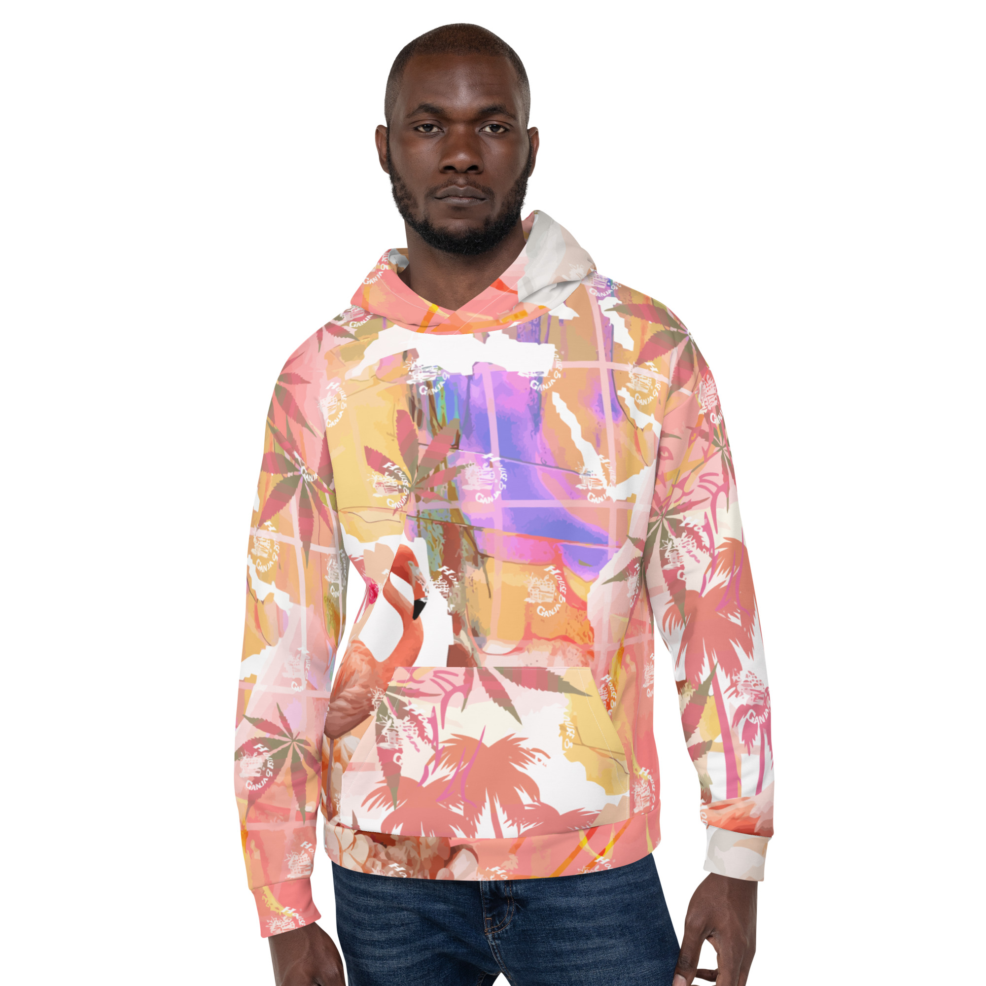 Flamingo Paradise Exc. | Men's Relaxed Fit Hoodie