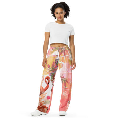 Flamingo Paradise Exc | Women's Wide-Leg Pants