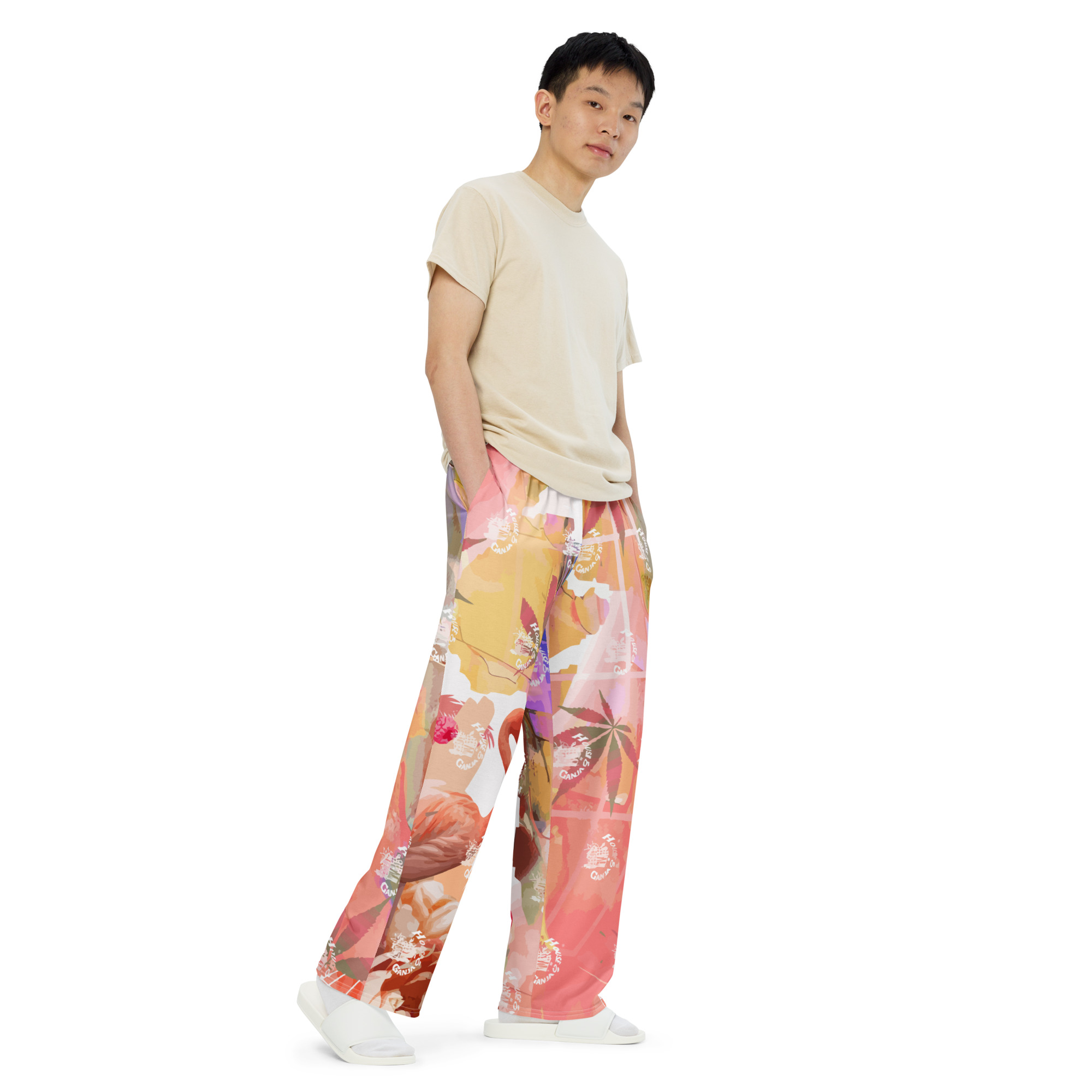 Flamingo Paradise Exc. | Men's Wide-Leg Pants
