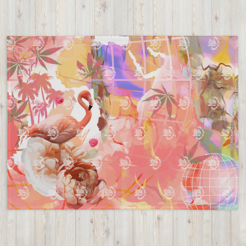 Flamingo Paradise Exc. | Throw Blanket - Image 9