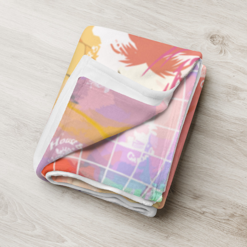 Flamingo Paradise Exc. | Throw Blanket - Image 7