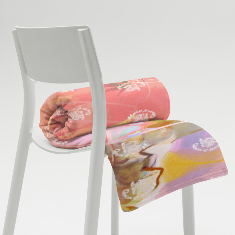 Flamingo Paradise Exc. | Throw Blanket - Image 5