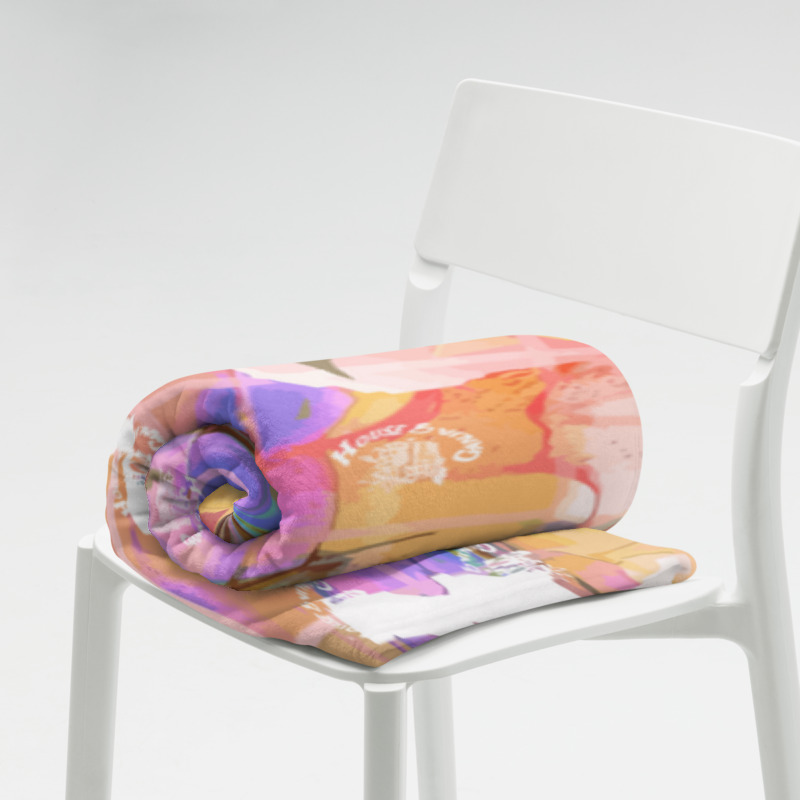 Flamingo Paradise Exc. | Throw Blanket - Image 6