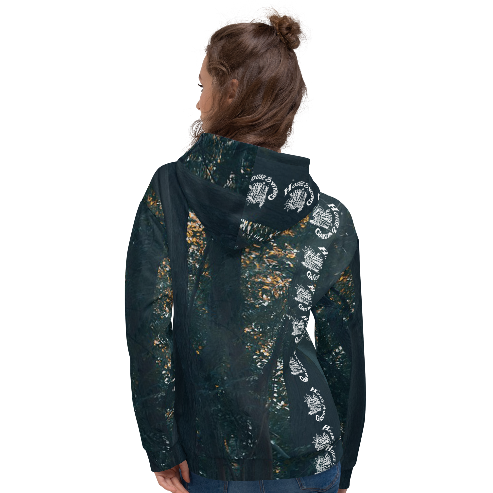 H.O.G. Mystic Forest | Inner Fleece | In Fabric No Fade Print Unisex Hoodie - Image 4