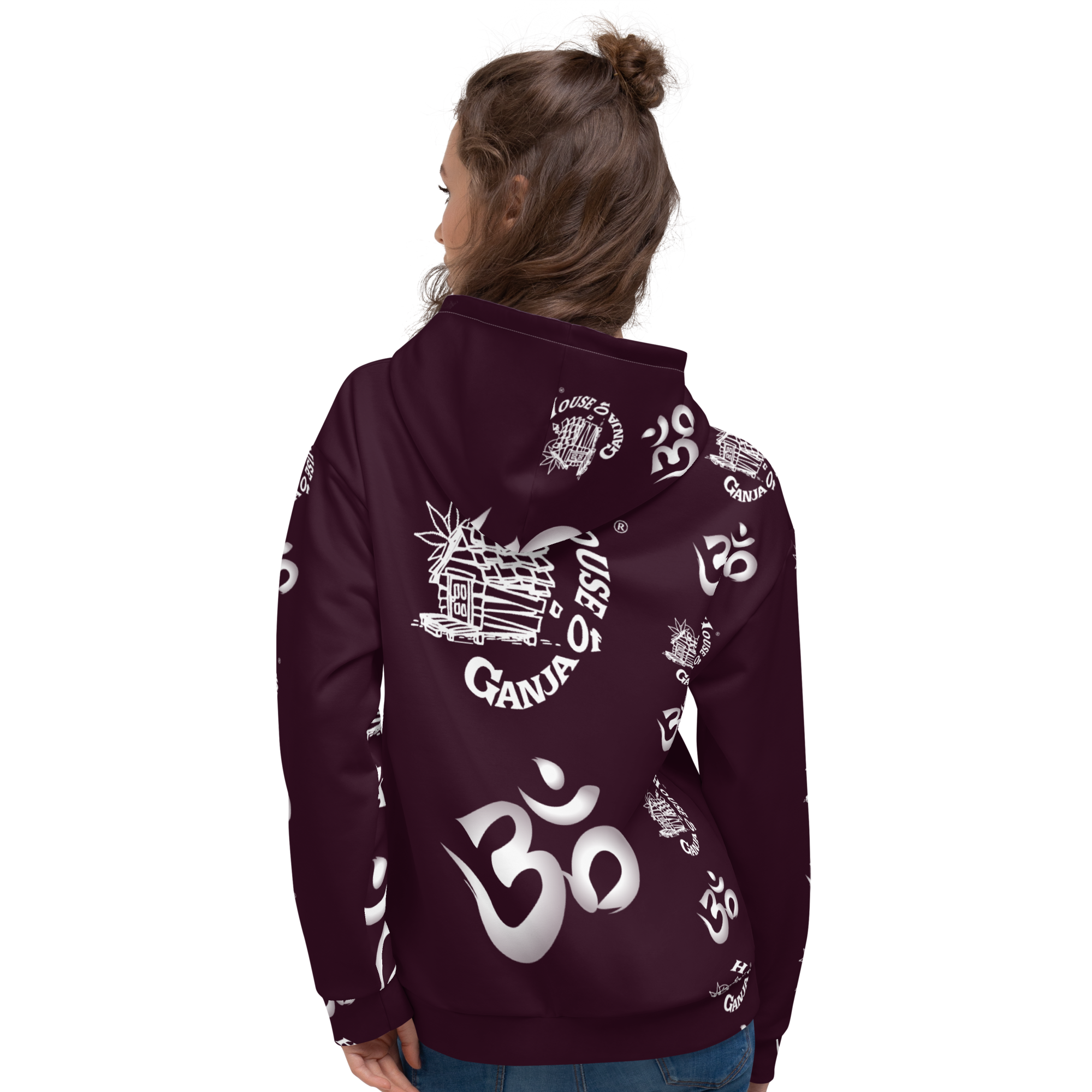 H.O.G. AUM - OM | In Fabric No Fade Print Fleece Lined Unisex Hoodie - Image 4