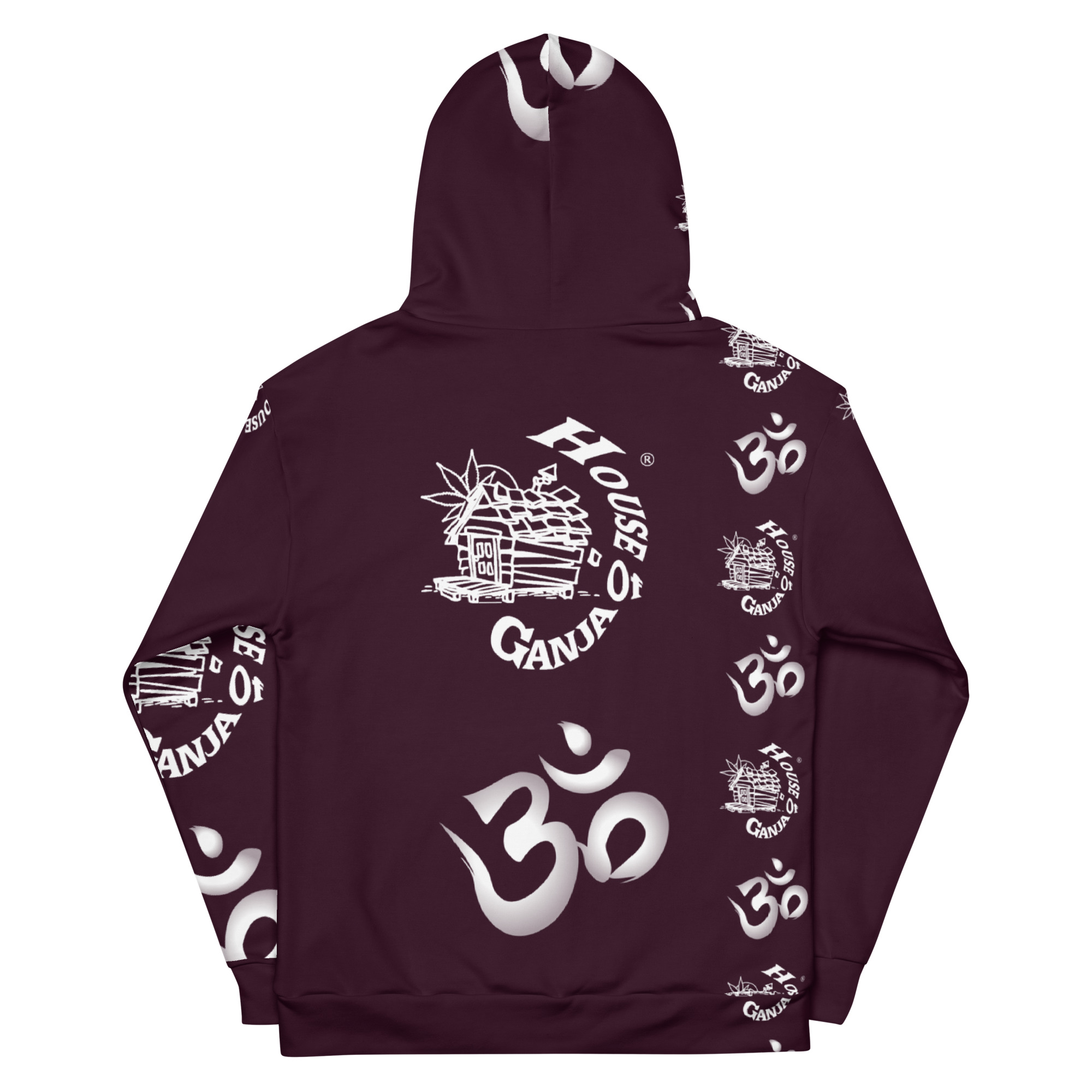 H.O.G. AUM - OM | In Fabric No Fade Print Fleece Lined Unisex Hoodie - Image 2