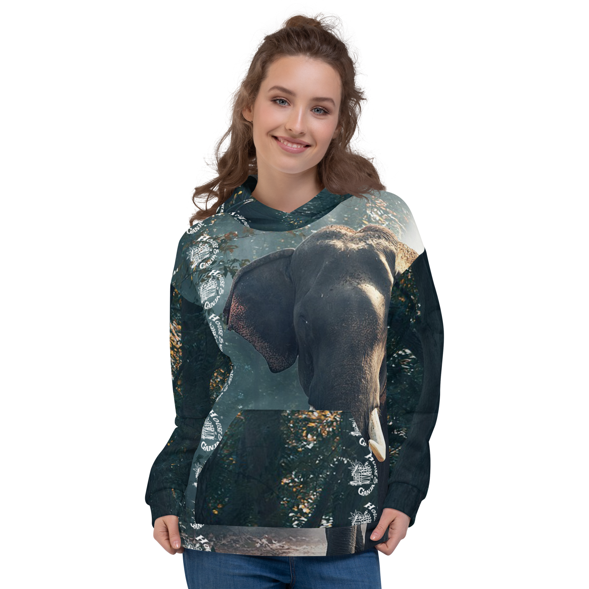 H.O.G. Mystic Forest | Inner Fleece | In Fabric No Fade Print Unisex Hoodie - Image 5