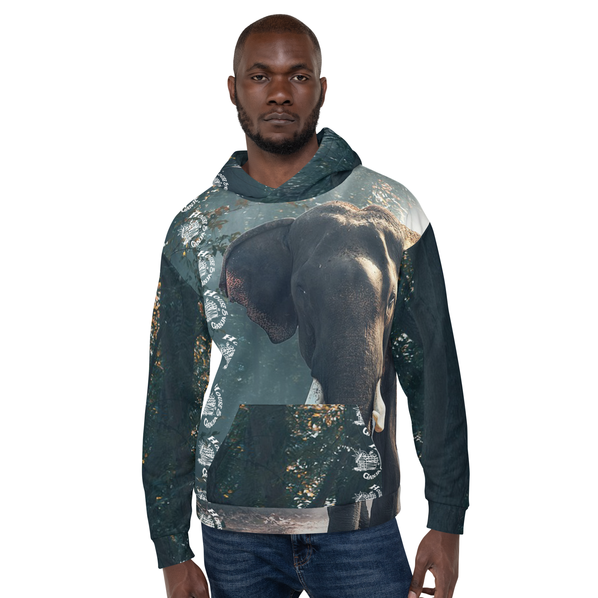 H.O.G. Mystic Forest | Inner Fleece | In Fabric No Fade Print Unisex Hoodie - Image 6