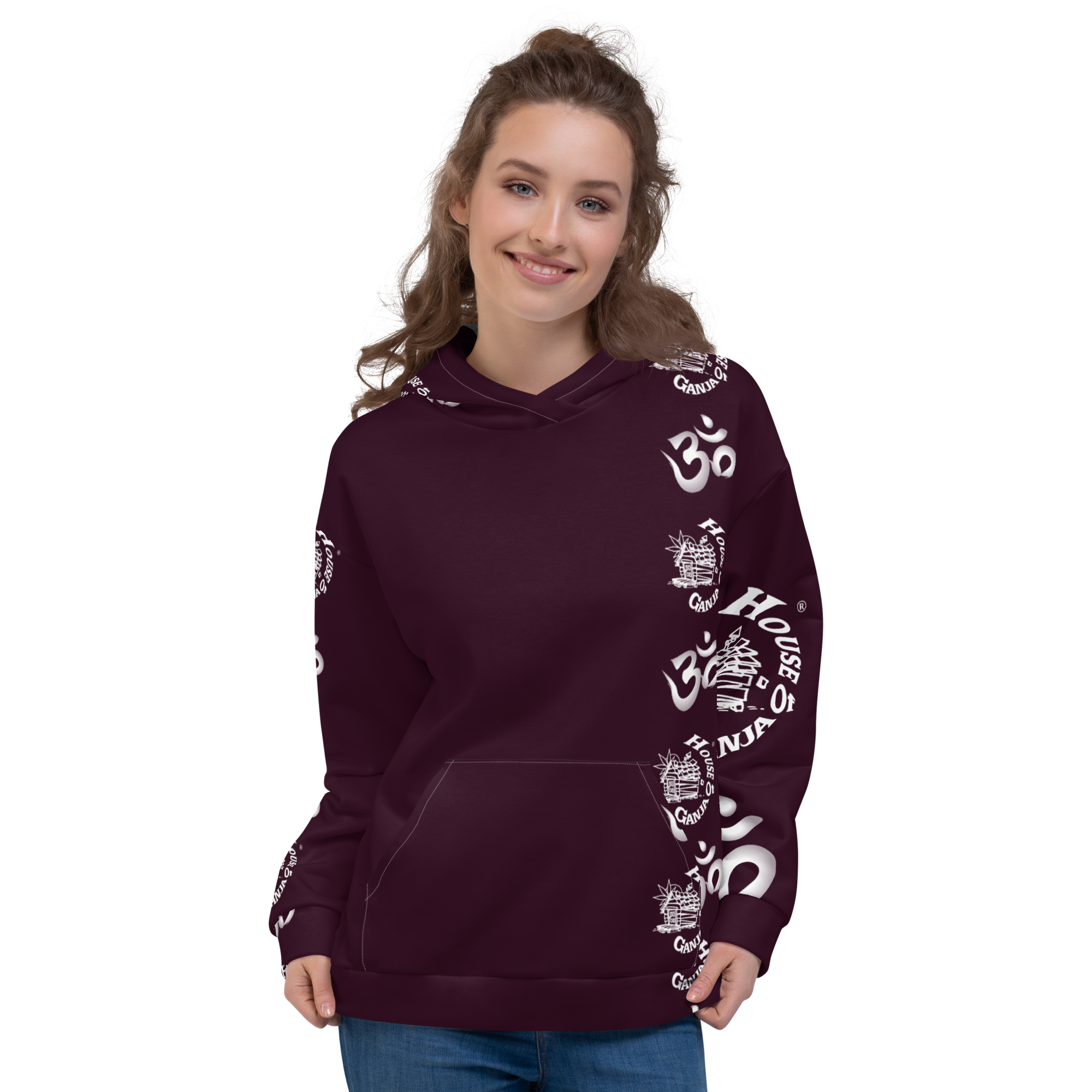 H.O.G. AUM - OM | In Fabric No Fade Print Fleece Lined Unisex Hoodie - Image 6