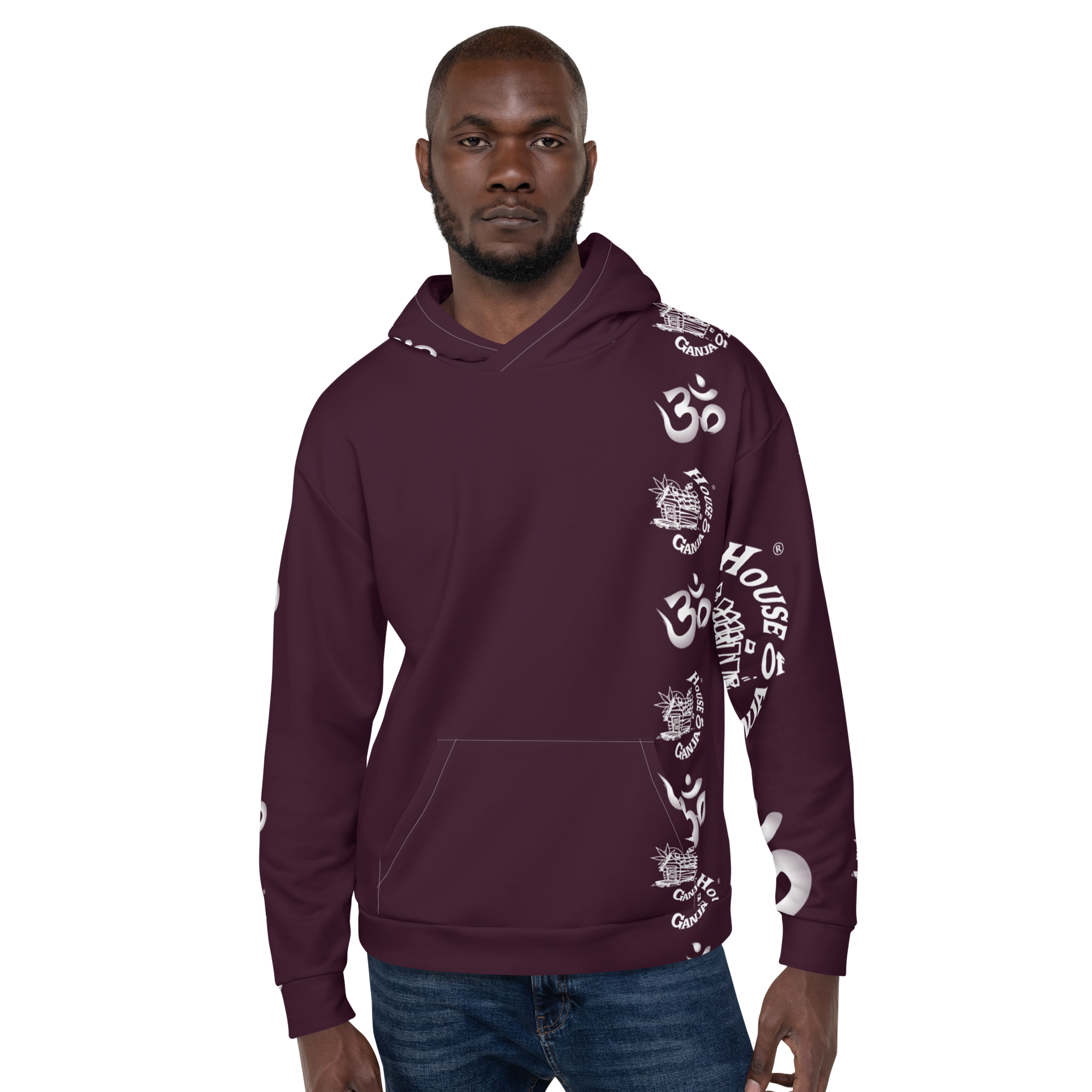 H.O.G. AUM - OM | In Fabric No Fade Print Fleece Lined Unisex Hoodie - Image 5