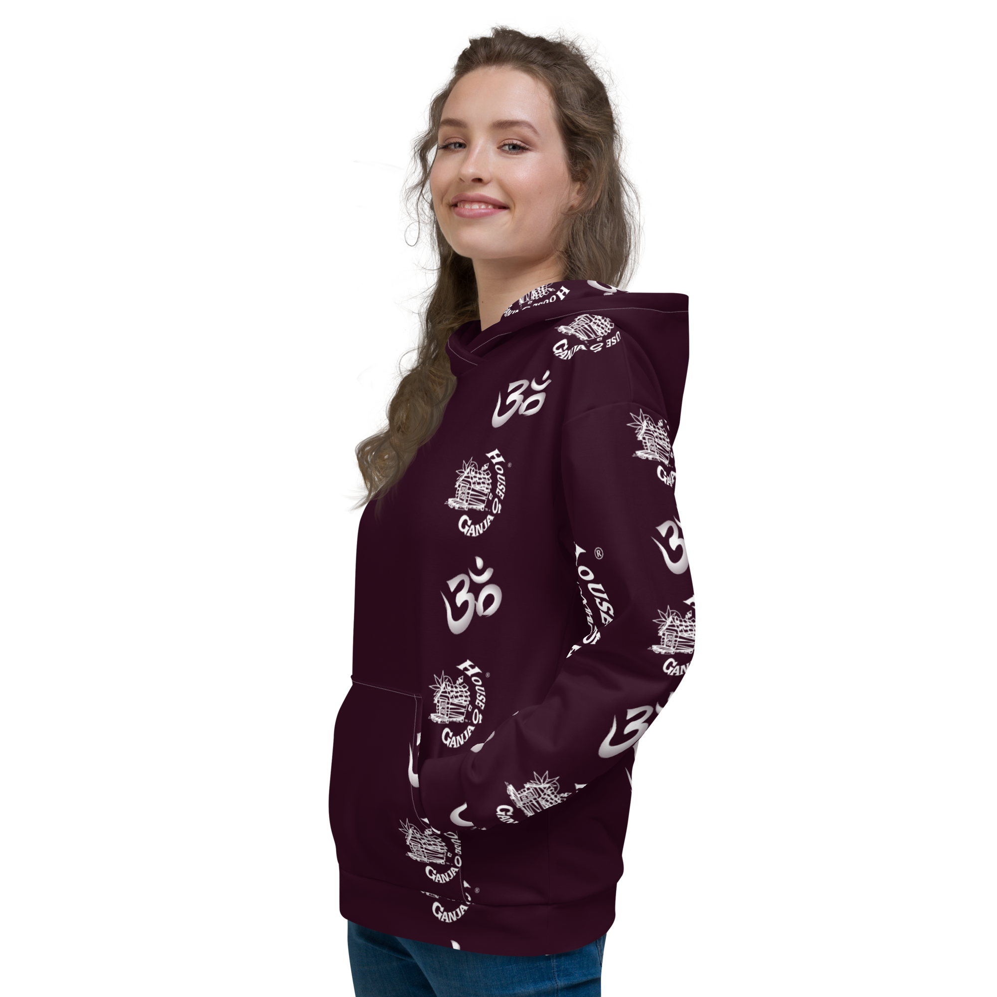 H.O.G. AUM - OM | In Fabric No Fade Print Fleece Lined Unisex Hoodie - Image 7