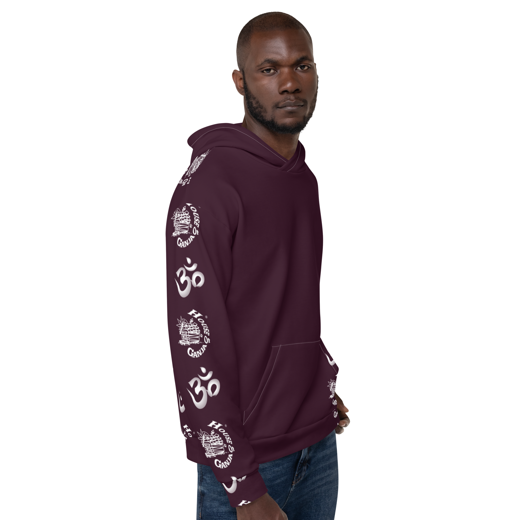 H.O.G. AUM - OM | In Fabric No Fade Print Fleece Lined Unisex Hoodie - Image 10