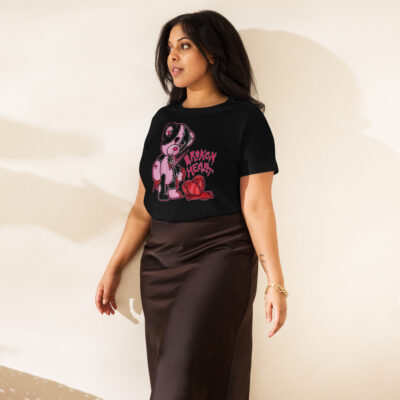 Women’s high-waisted BROKEN HEART t-shirt