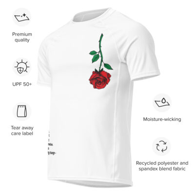 Hanging Rose men’s rash guard