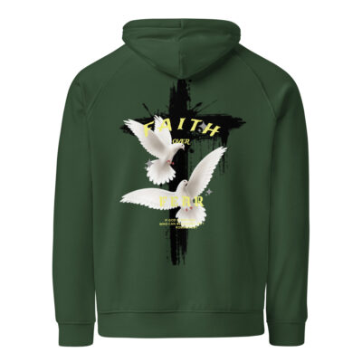 FAITH OVER FEAR Unisex HOGLIFE eco raglan hoodie